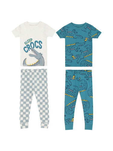 Carter's Комплект пижама  опушено синьо / жълто / светлосиво / петрол