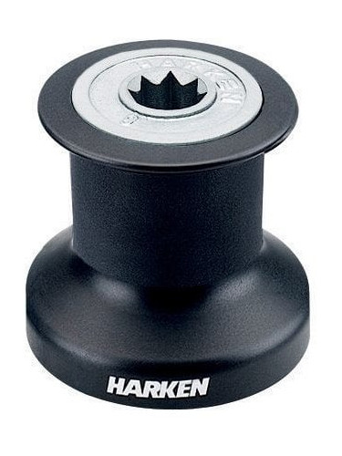 Harken B6A - Single Speed Winch with alum/composite base, drum and top