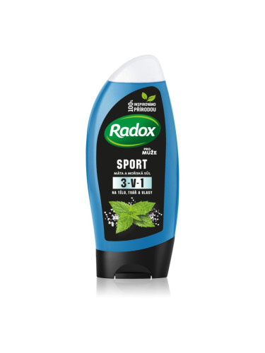 Radox Men Feel Sporty душ гел и шампоан 2 в 1 Watermint & Sea Minerals 250 мл.
