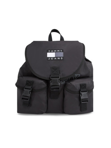 Tommy Jeans Раница Tjm Heritage Flap Backpack AM0AM11656 Черен