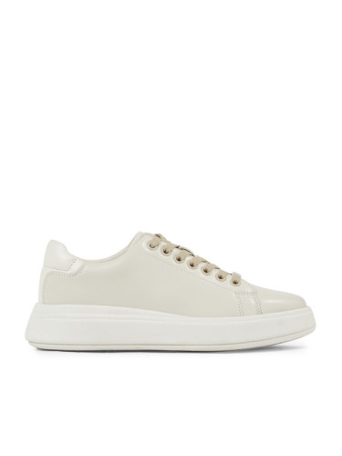 Calvin Klein Сникърси Raised Cupsole Lace Up HW0HW01668 Бежов