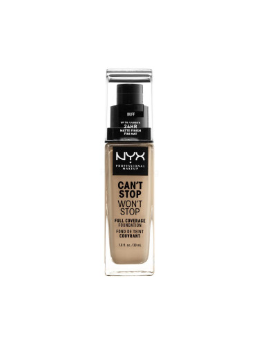 NYX Professional Makeup Can't Stop Won't Stop Фон дьо тен за жени 30 ml Нюанс 10 Buff