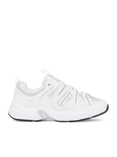 Calvin Klein Jeans Сникърси Retro tennis Laceup YW0YW01044 Бял