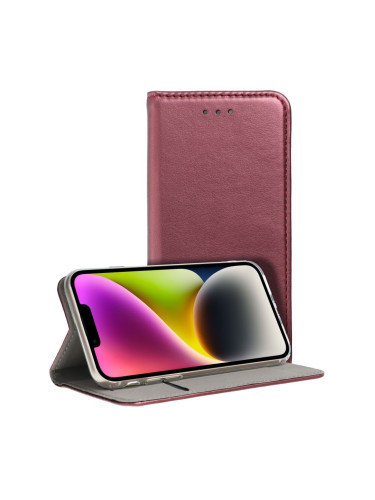 Калъф тип книга Smart Magneto - Samsung Galaxy S23+ бордо