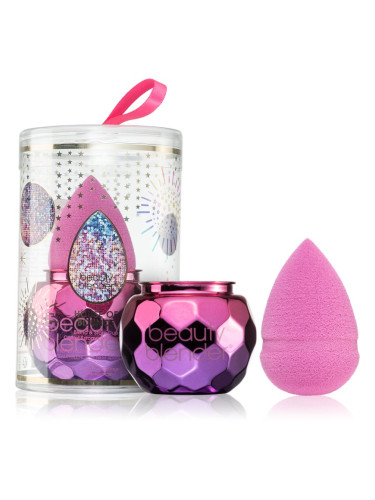 beautyblender® House of Bounce гъбичка за фон дьо тен с поставка 1 бр.