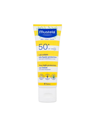 Mustela Bébé Family Very High Protection Sun Lotion SPF50+ Слънцезащитна козметика за тяло 40 ml