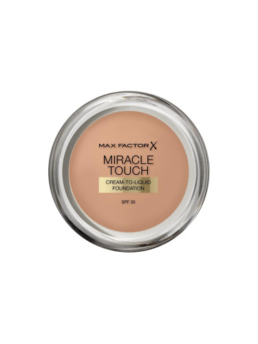 Max Factor Miracle Touch Cream-To-Liquid SPF30 Фон дьо тен за жени 11,5 g Нюанс 080 Bronze