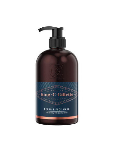Gillette King C. Beard & Face Wash Шампоан за брада за мъже Комплект