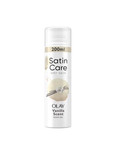 Gillette Satin Care Olay Vanilla Dream Shave Gel Гел за бръснене за жени 200 ml