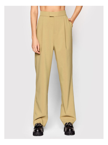 Custommade Текстилни панталони Piah 999425518 Бежов Regular Fit
