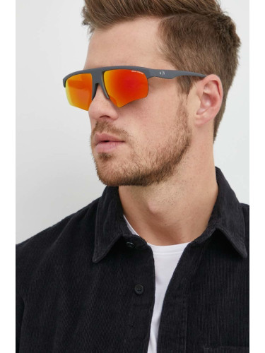 Слънчеви очила Armani Exchange в черно