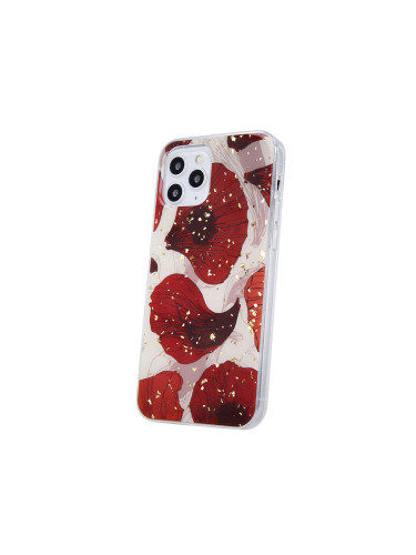 Поликарбонатен гръб Gold Glam Poppy за Apple iPhone 13 Pro