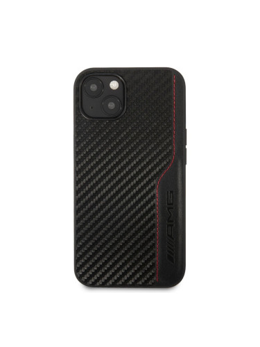 Поликарбонатен гръб AMG Carbon Effect за Iphone 13, AMHCP13MDEBK 