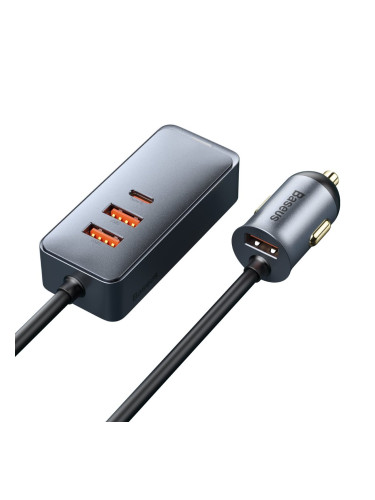 Зарядно за кола Baseus Share Together 3x USB-А, USB Type C, 120W, PPS Quick Charge PD, CCBT-B0G