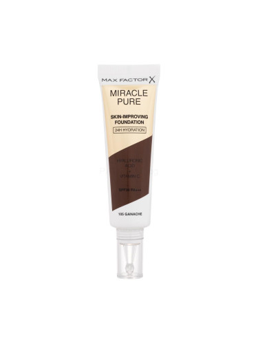 Max Factor Miracle Pure Skin-Improving Foundation SPF30 Фон дьо тен за жени 30 ml Нюанс 105 Ganache