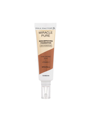 Max Factor Miracle Pure Skin-Improving Foundation SPF30 Фон дьо тен за жени 30 ml Нюанс 93 Mocha