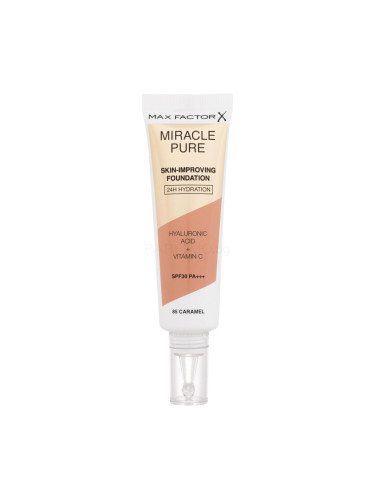 Max Factor Miracle Pure Skin-Improving Foundation SPF30 Фон дьо тен за жени 30 ml Нюанс 85 Caramel