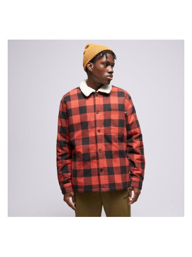 Timberland Яке Buffalo Plaid Sherpa Lined мъжки Дрехи Зимни якета TB0A6FWNDW81 Червен