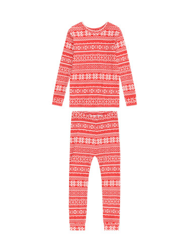 GAP Комплект пижама  червено / бяло