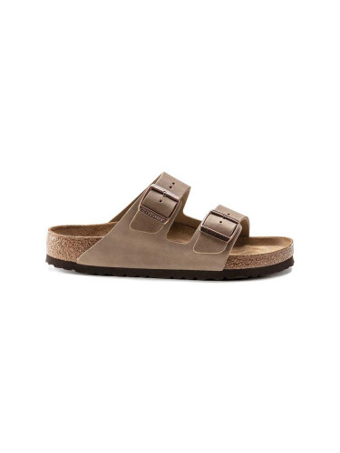 Чехли от набук Birkenstock Arizona в бежово