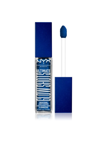 NYX Professional Makeup Ultimate Glow Shots течни очни сенки с брокат цвят 21 Blueberry Bank 7,5 мл.