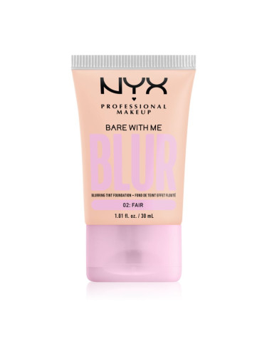 NYX Professional Makeup Bare With Me Blur Tint хидратиращ фон дьо тен цвят 02 Fair 30 мл.