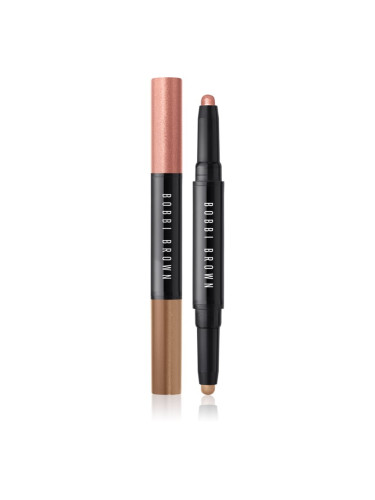 Bobbi Brown Long-Wear Cream Shadow Stick Duo сенки за очи в молив дуо цвят Pink Copper / Cashew 1,6 гр.