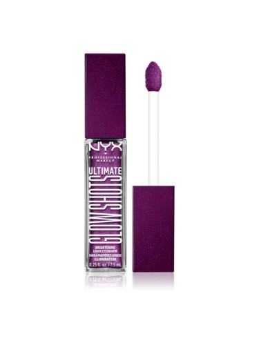 NYX Professional Makeup Ultimate Glow Shots течни очни сенки с брокат цвят 20 Feelin' Grape 7,5 мл.
