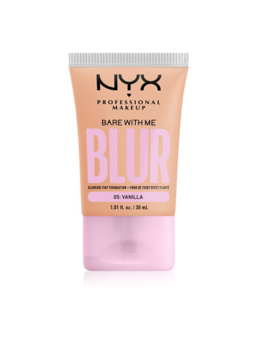 NYX Professional Makeup Bare With Me Blur Tint хидратиращ фон дьо тен цвят 05 Vanilla 30 мл.