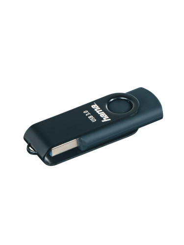 USB памет HAMA Rotate, 32GB, UBS 3.0 70 MB/s, Петролно синьо
