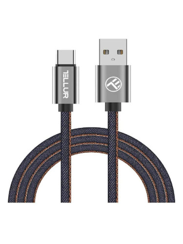 Tellur Data cable, USB to Type-C, 1m, Denim TLL155381