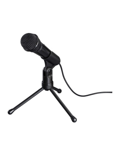 Настолен микрофон HAMA MIC-P35 Allround, за PC/лаптоп, 3.5 mm жак, Черен