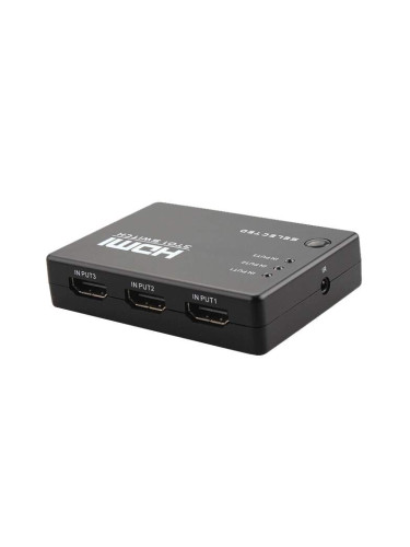 Суич DLFI 3 port HDMI, Черен - 18226