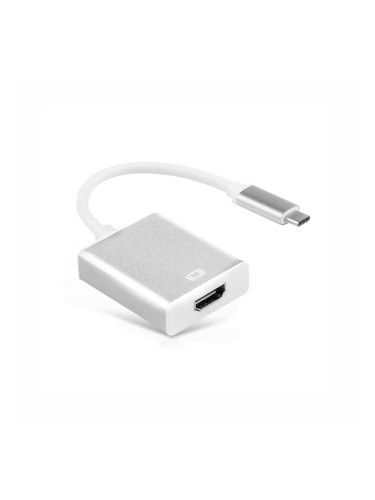 Преходник, DLFI, USB Type-C към HDMI, Бял - 18298