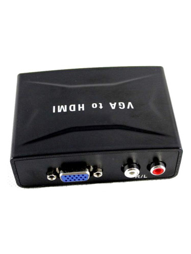 Преходник VGA to HDMI, Черен - 18162