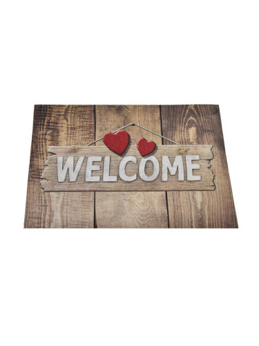 Изтривалка за входна врата Chilai Home 877CHL1001, 45x70 см, PVC, Кафяв