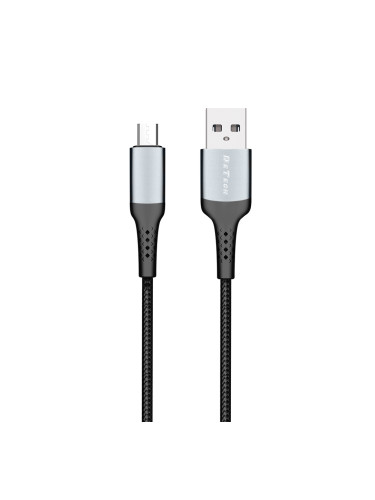 Кабел за данни DeTech DE-43M3, Micro USB, 3.0m, Черен - 40262