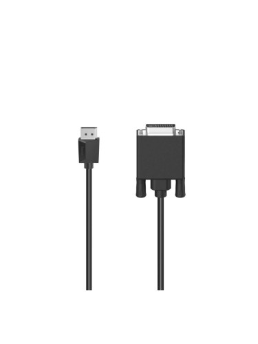 HAMA Кабел DisplayPort мъжко - DVI мъжко, Ultra-HD 4K, 1.50 m, Черен