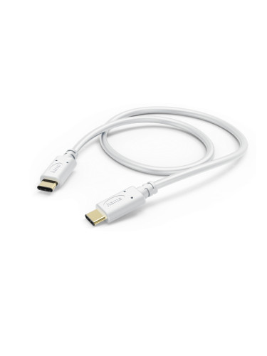 HAMA Кабел за зареждане, USB-C - USB-C, 1,5 м, бял