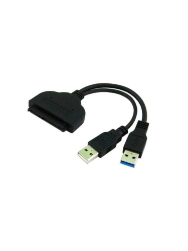 Преходник, DLFI, USB 3.0 към SATA, Черен - 18295