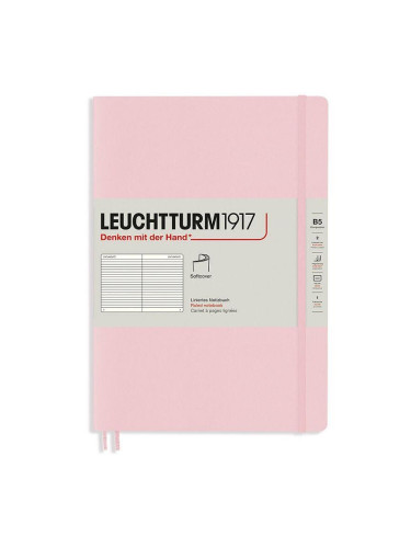 Тефтер B5 Leuchtturm1917 Notebook Composition Powder, меки корици, Редове
