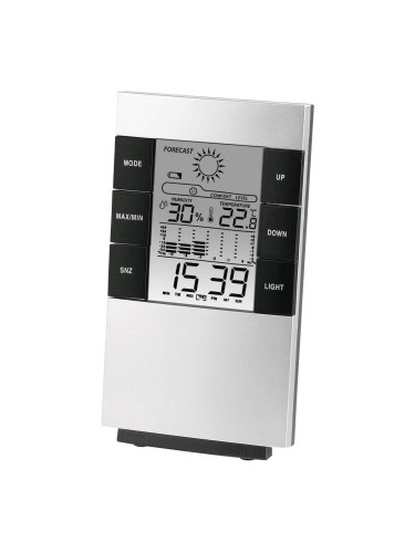 Цифров термометър/хигрометър HAMA TH-200 186379, Черен/Сив