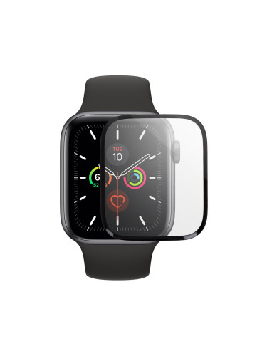 Стъклен протектор DeTech, за Apple Watch, 40mm, 3D Full glue, 0.3mm, Черен - 52714
