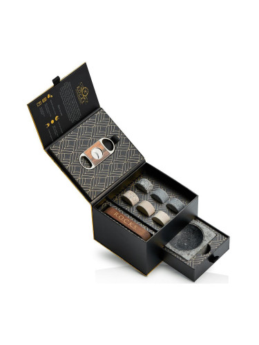Сет за уиски и пури R.O.C.K.S. The Gentleman's Set - Cigar Aficionado