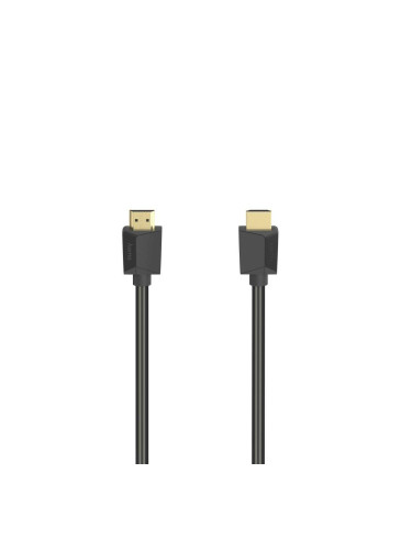 Кабел HAMA High-Speed, HDMI мъжко - HDMI мъжко, 4K, 18GB/s, Ethernet, 5 м, Позл. конектори, Черен