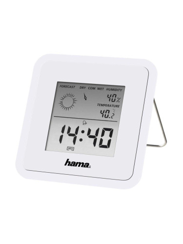 Цифров термометър HAMA TH-50, Хигрометър, Бял