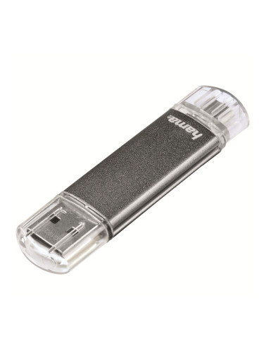 USB памет HAMA Тип USB-C Laeta, 16GB, USB 3.1 Type-C, Сребрист