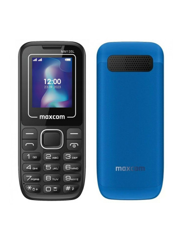 MaxCom GSM MM135 Light телефон с две сим карти, копчета и фенерче