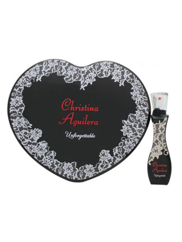 Christina Aguilera Unforgettable Комплект за жени EDP парфюм 30 ml + кутия сърце