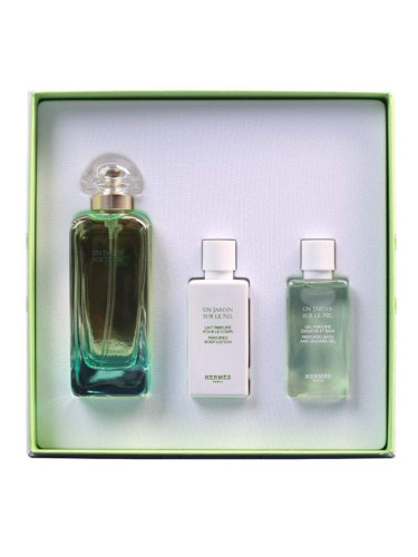 Hermes Un Jardin Sur Le Nil Комплект за жени EDT Тоалетна вода 100 ml Лосион за тяло 40 ml Душ гел 40 ml 